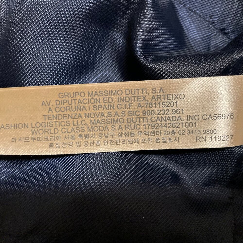 Elegant Massimo Dutti Jacket, Women, size S, navy blue, new with tags - Picture 8 of 13